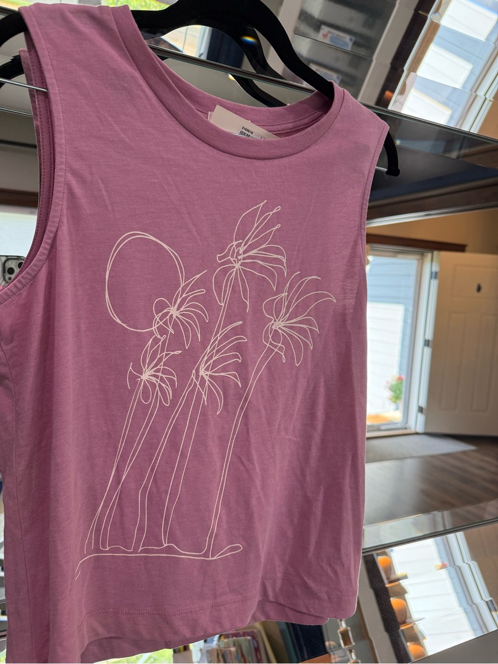 Z Supply Dusty Orchid Palm Line Tank